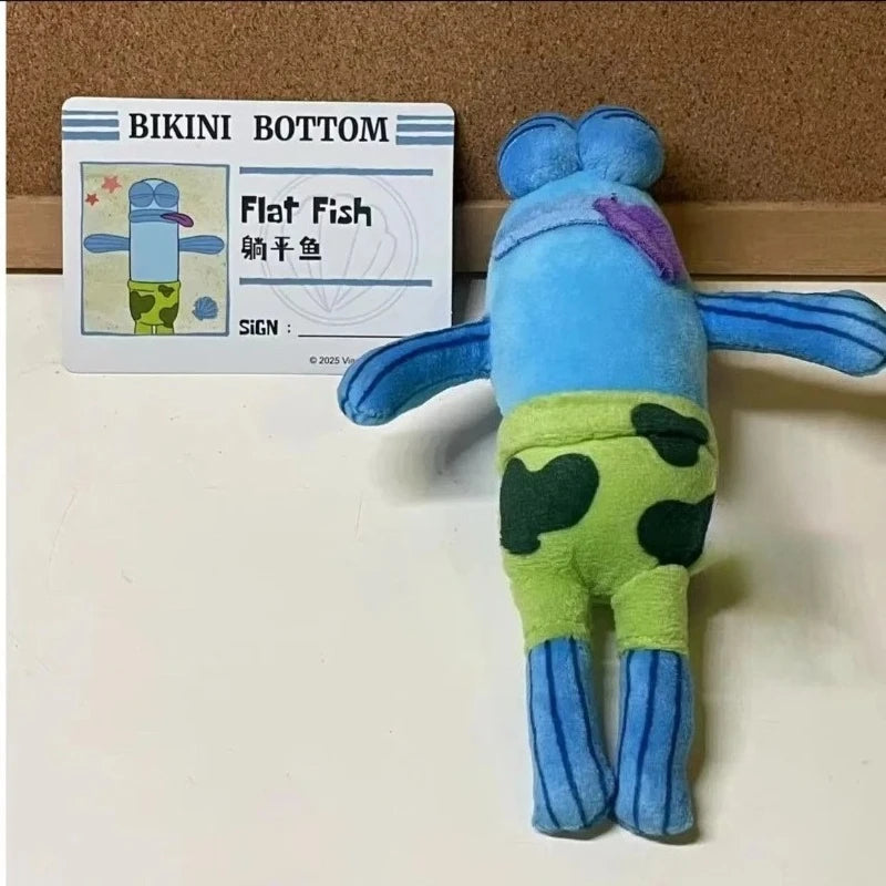 New Potdemiel keychain, SpongeBob SquarePants, residents of Bizarre Castle, silly fish, funny plush pendant, holiday gift