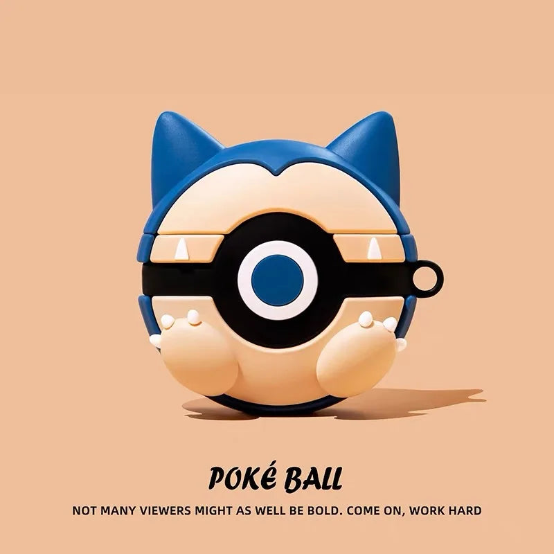 For Airpods Pro 3 Case 2025,Pokemon Ball 3D Anime Shockproof Earphone Cover For Kids Funda Boys Girls