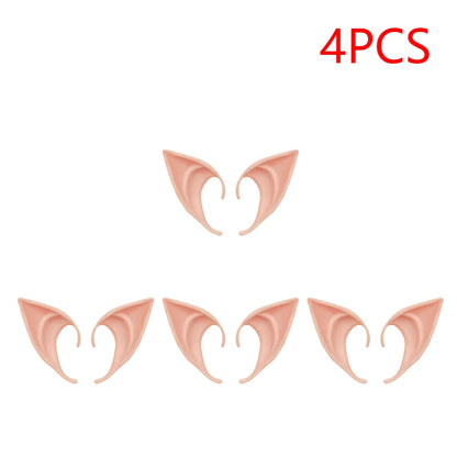1-20pair Mysterious Angel Elf Ears Artificial Latex Ears for Halloween Decor Fairy Cosplay Costume Masquerade Accessories