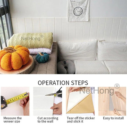 Waterproof Brick Stone Wallpaper Self Adhesive Vinyl Wall Decor Sticker 70*77cm