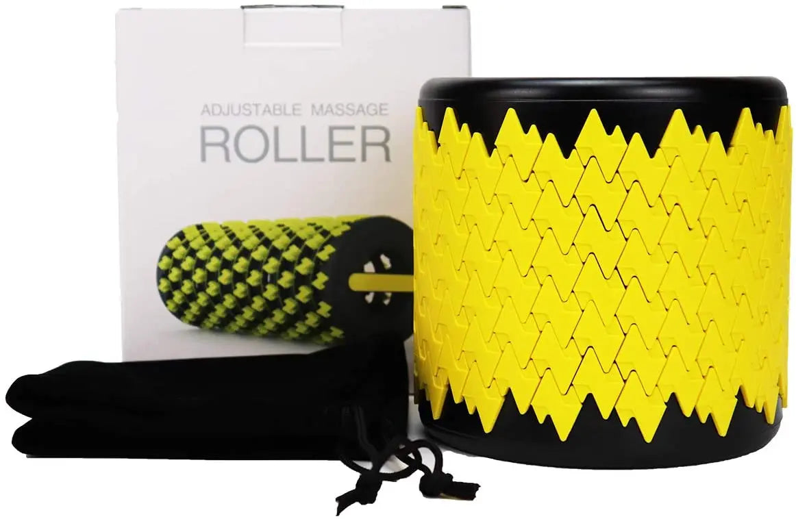 Folding Yoga Column Adjustable Pilates Foam Roller Portable Fitness Equipment Leg Back Muscle Massage and Relaxation