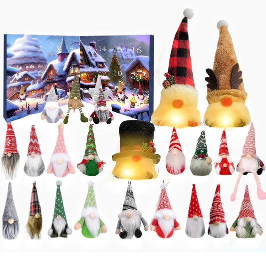 Christmas 2025 New Advent Calendar Cute Gnome 24 Days Countdown Calendar Children's Holidays Advent Calendars Christmas Supplies