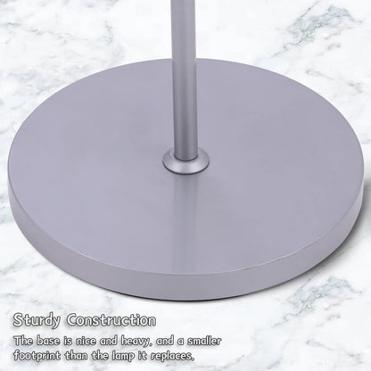 KOMORE Modern 2 Head Standing Floor Lamp Adjustable Lamp Heads 180cm Bronze&Grey  for Living Room, Office, Bedroom, Hallway