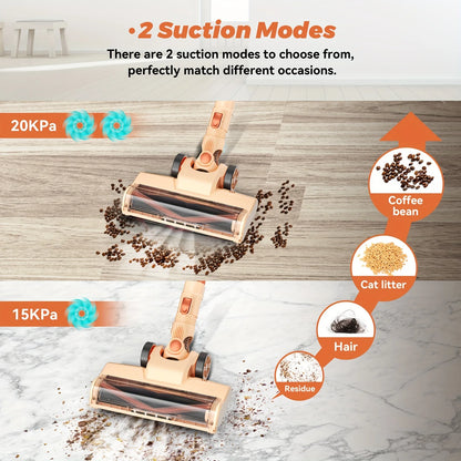 INSE N300 Cordless Vacuum Cleaner 20Kpa Ultra 6 in 1 Lightweight Stick Vacuum Powerful Handheld Vacuum Cleaners for Home Pet Car