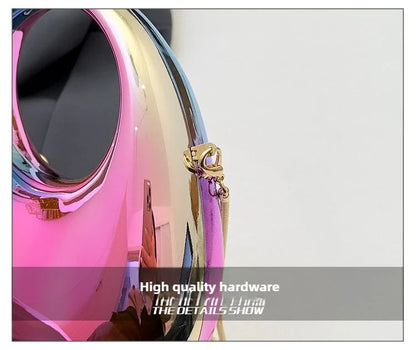 Luxury Designer Evening Clutch Clear Acrylic Women Handbags Fashion Shoulder Bag Half Moon Wedding Purses Party Tote Ladies