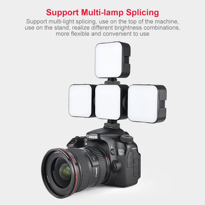 New Rechargeable 6500K LED Video Light Mini Camera Light Fill Lamp Portable Photography Lighting for Vlog Live Streaming DSLR