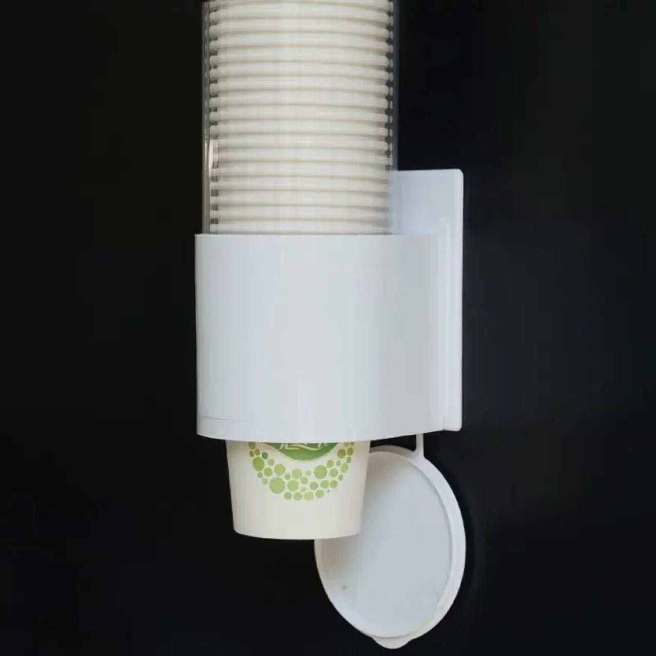Disposable Paper Cup Dispenser Wall-mounted Plastic Water Dispenser Cup Holder Cup Container Paper Frame Home Organizer