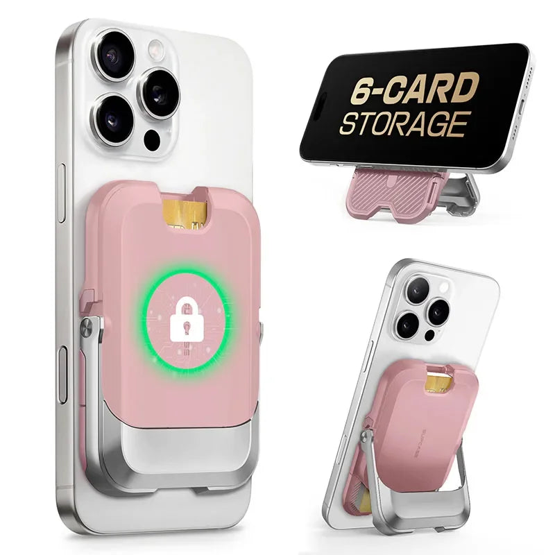 SUPCASE Magnetic Wallet Phone Stand Card Holder for iPhone 16/15/14/13 Series Strong Magnetic Lock Wallet with Stand
