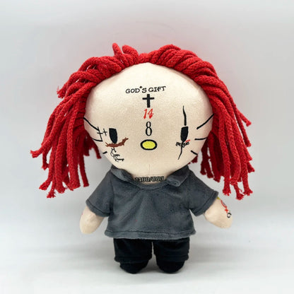 New Hello Kitty Ken Carson Rapper Trippie Taylors Plush Toy Doll with Clothes Stuffed Soft Plush Toys Fans Collect Gifts