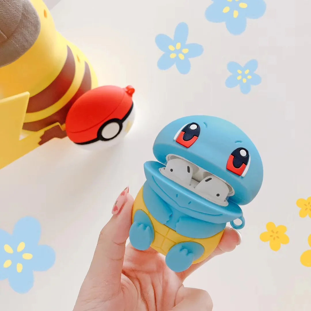 Cute Cartoon Eevee Squirtle Bulbasaur For Airpods 1 2 3 Pro Pro 2 Case Silicone Earphone Case Accessories Cover