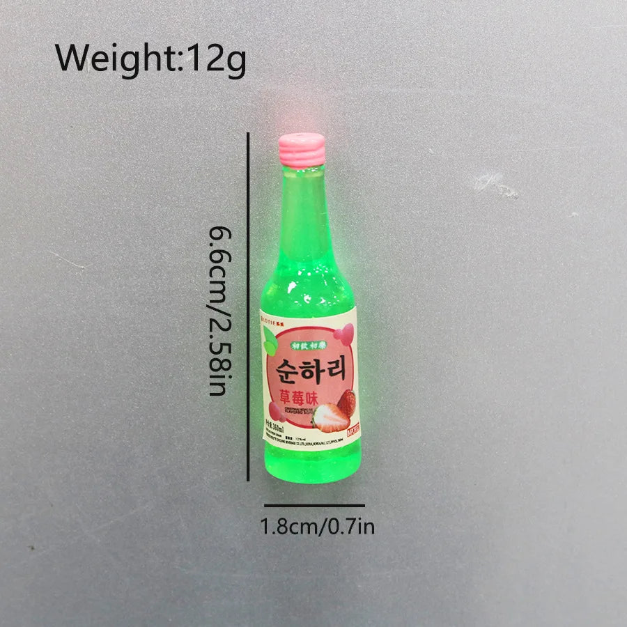 South Korean Ins Cute And Interesting Simulation Of Small Snacks Miniature Refrigerator Sticker Magnetic Magnet Decoration Gift