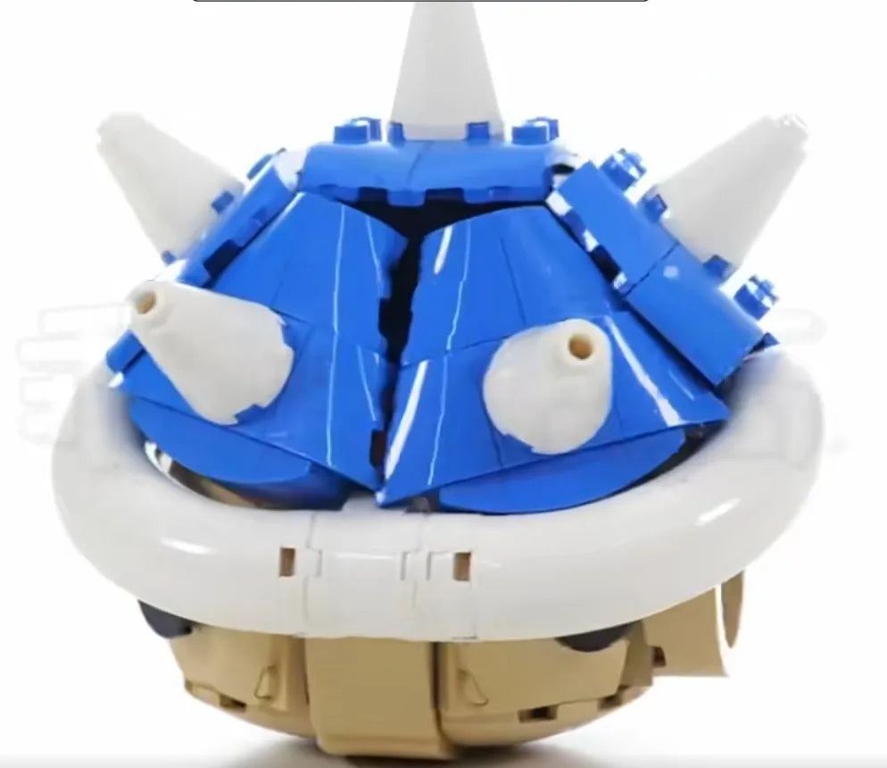 MOC Game Anime Figures 40787 Kart Spiny Shell Turtle Model Sets DIY Creative Building Blocks Kid Toys Christmas Gift