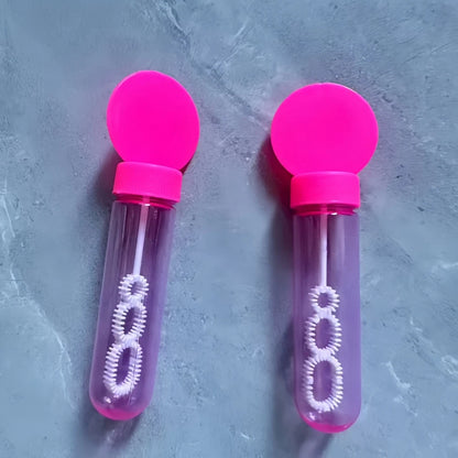 6/12/18Pcs 4.3x14cm Soap-free Liquid Bubble Tube Birthday Celebration Wedding Party Halloween Christmas Carnival Gift Decoration