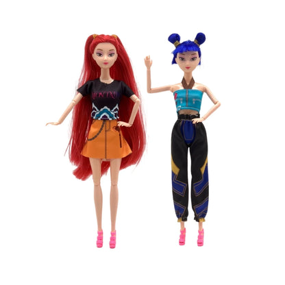 2025 NEW Kpop Demon Hunters Action Figure Vinyl Doll Toy Kawaii Huntrix Anime Figures Rumi Mira Zoey For Children Christmas Gift