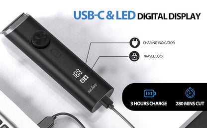 Sejoy Electric Hair Clippers Nose Hair Trimmer For Man Ears Cordless Men's Beard Trimmer Kit 8 in 1