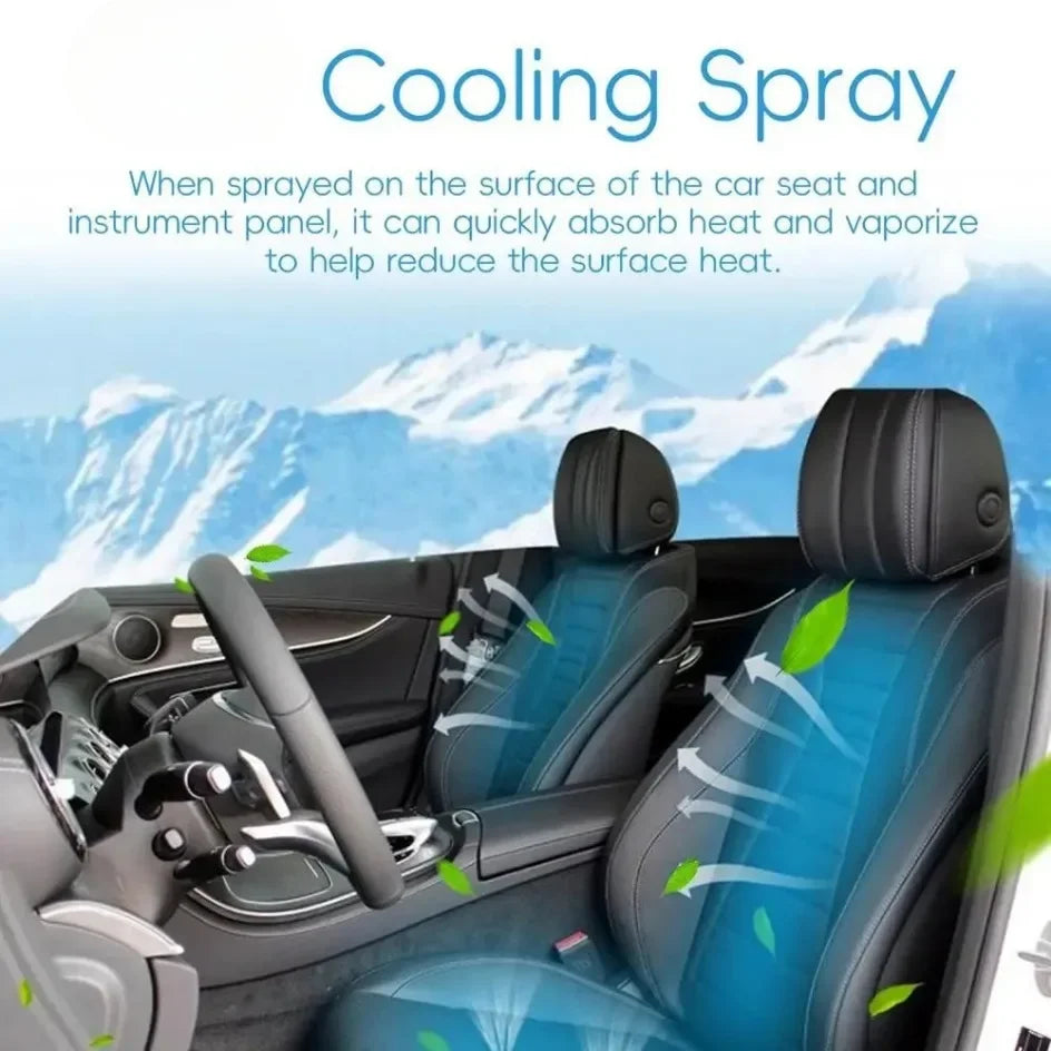 Summer Cooling Spray Car Seat Coolant Hot Days Interior Household Pool Courtyard Outdoor SportsPet Shoes Quick Cooling Agent