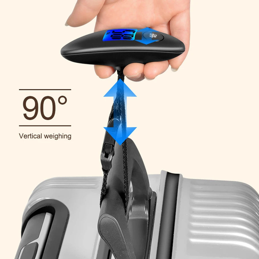 40kg/100g Portable Luggage Scale High Precision Travel Digital Hanging Scales With Webbing belt LCD Digital Electronic Luggage