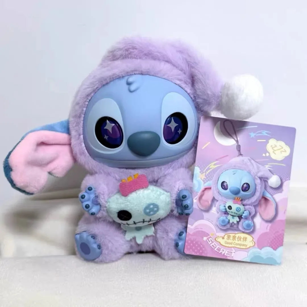 New Stitch Eat Some Thing Before Sleep Series Vinyl Blind Box Bag plush Pendant Cute Doll Mystery Box Toy Adult Gift
