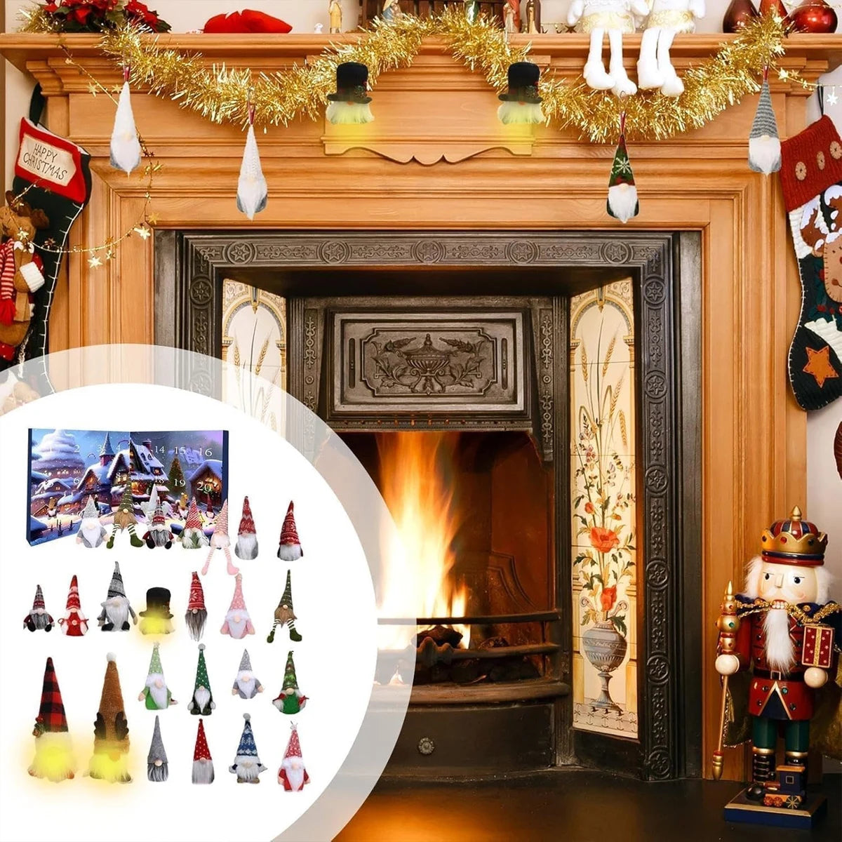 Christmas 2025 New Advent Calendar Cute Gnome 24 Days Countdown Calendar Children's Holidays Advent Calendars Christmas Supplies