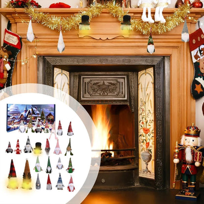 Christmas 2025 New Advent Calendar Cute Gnome 24 Days Countdown Calendar Children's Holidays Advent Calendars Christmas Supplies