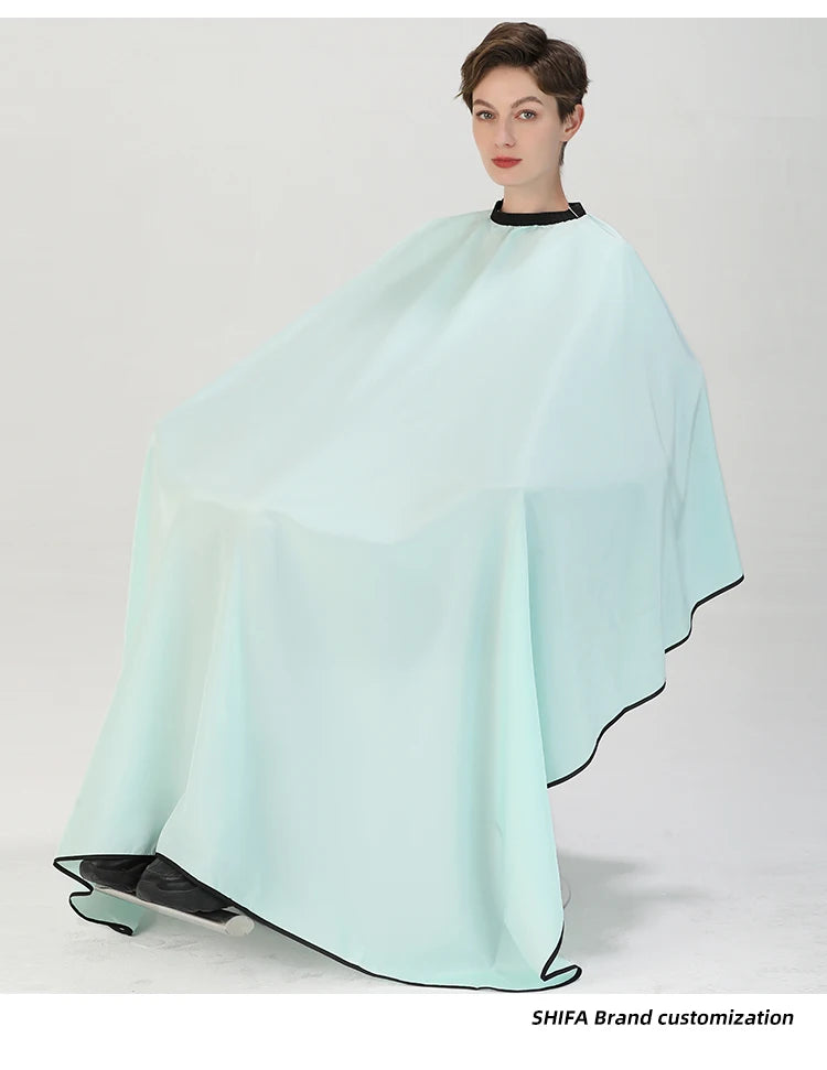 Plus Salon Professional Haircut Shawl Snap Waterproof Hairdresser Hairdressing Apron Barber Hair Cutting Dye Hair Styling Capes