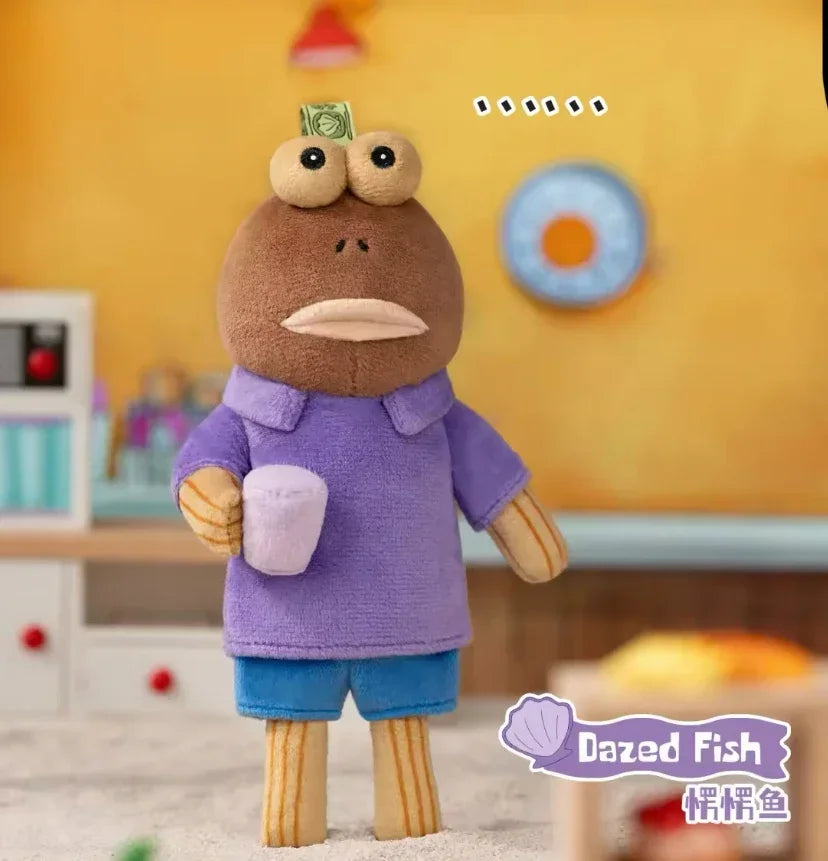 Genuine Bikini Botton Buddies Series Funny Plush Pendant Blind Box Trendy Doll Collection Cartoon Backpack Pendant Surprise Gift