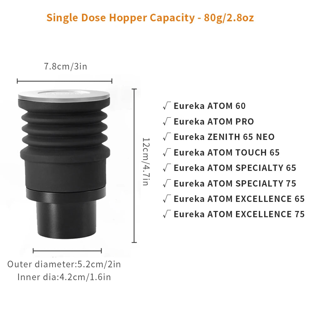 Coffee Beans Grinder Single Dose Hopper/Bellows Coffee Grinder Bean Bin Blowing Cleaning Tools For Eureka Mignon And Helios