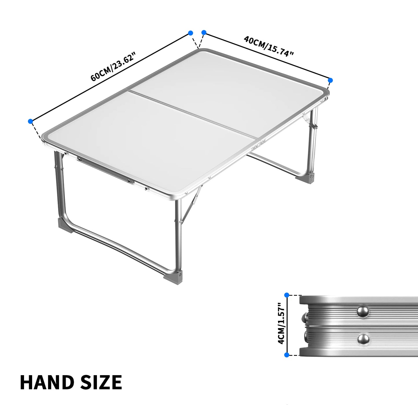 Outdoor Camping Table,Folding Aluminium Table,Small Lightweight Foldable Table Picnic Table for Picnic,Beach,Fishing,Garden,BBQ