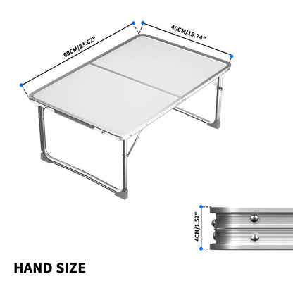 Outdoor Camping Table,Folding Aluminium Table,Small Lightweight Foldable Table Picnic Table for Picnic,Beach,Fishing,Garden,BBQ
