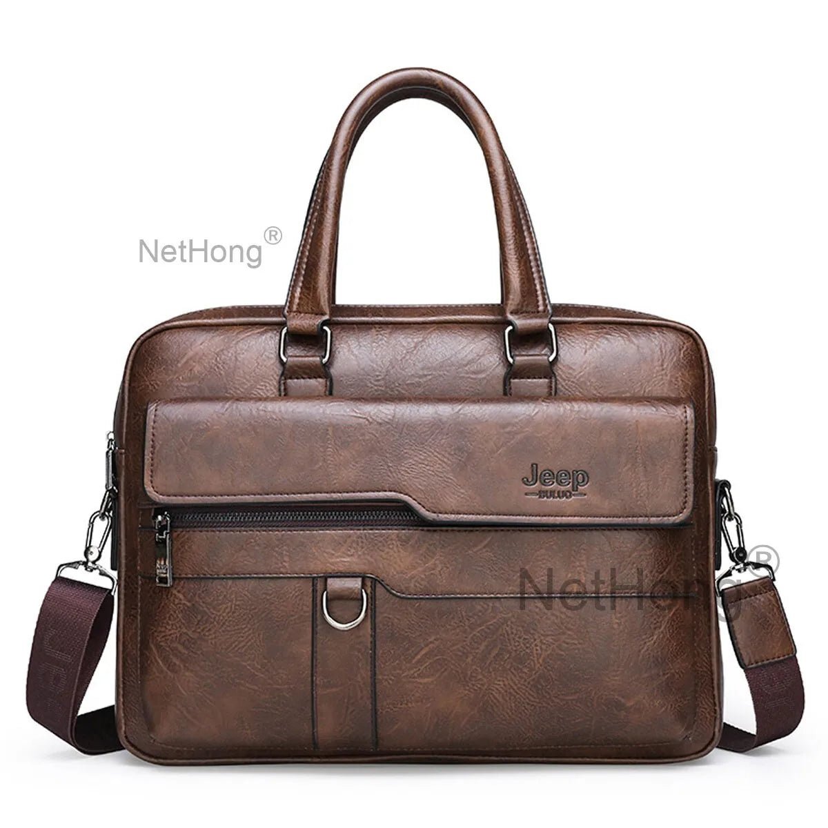 Men's Leather Cross Body Messenger Shoulder Handbag Travel Work Business Bag