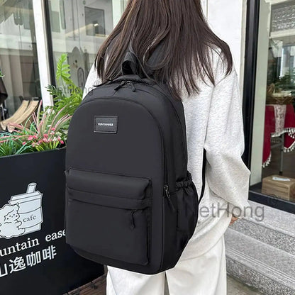 New Girls Boys Retro Backpack School Rucksack Laptop/ Ravel Work Plain Bag