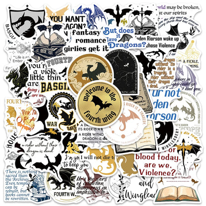 50PCS Smutty Dark Romance Bookish Spice Reader Girl Cartoon Booktok Sticker Aesthetic Car Kindle Ipad Phone Laptop Diary Sticker