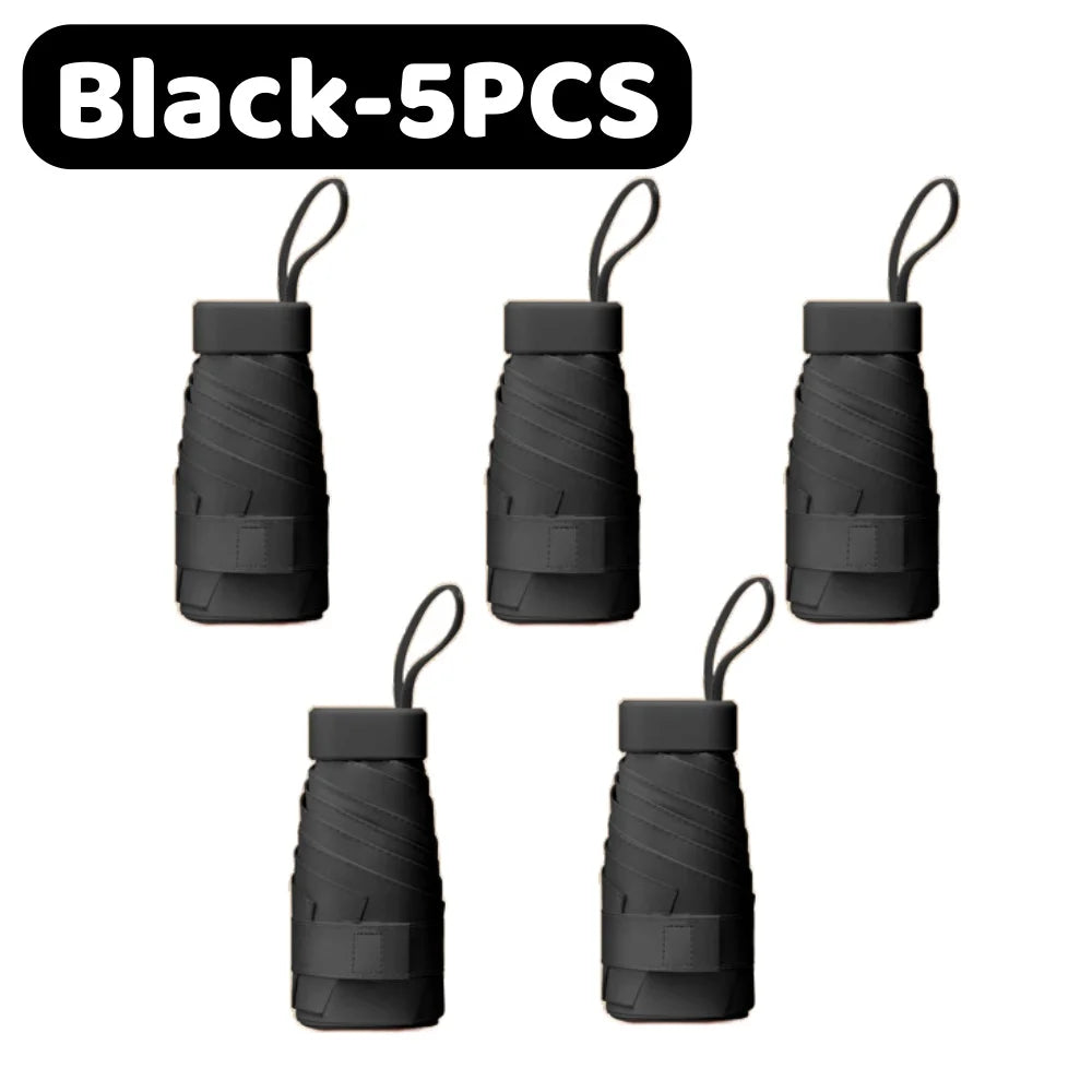 Mini UV Umbrella - Lightweight Folding Parasol Sunny Umbrella ,Reinforced Frame Portable Kids/Ladies' Sunshade Umbrella