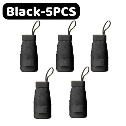 Mini UV Umbrella - Lightweight Folding Parasol Sunny Umbrella ,Reinforced Frame Portable Kids/Ladies' Sunshade Umbrella