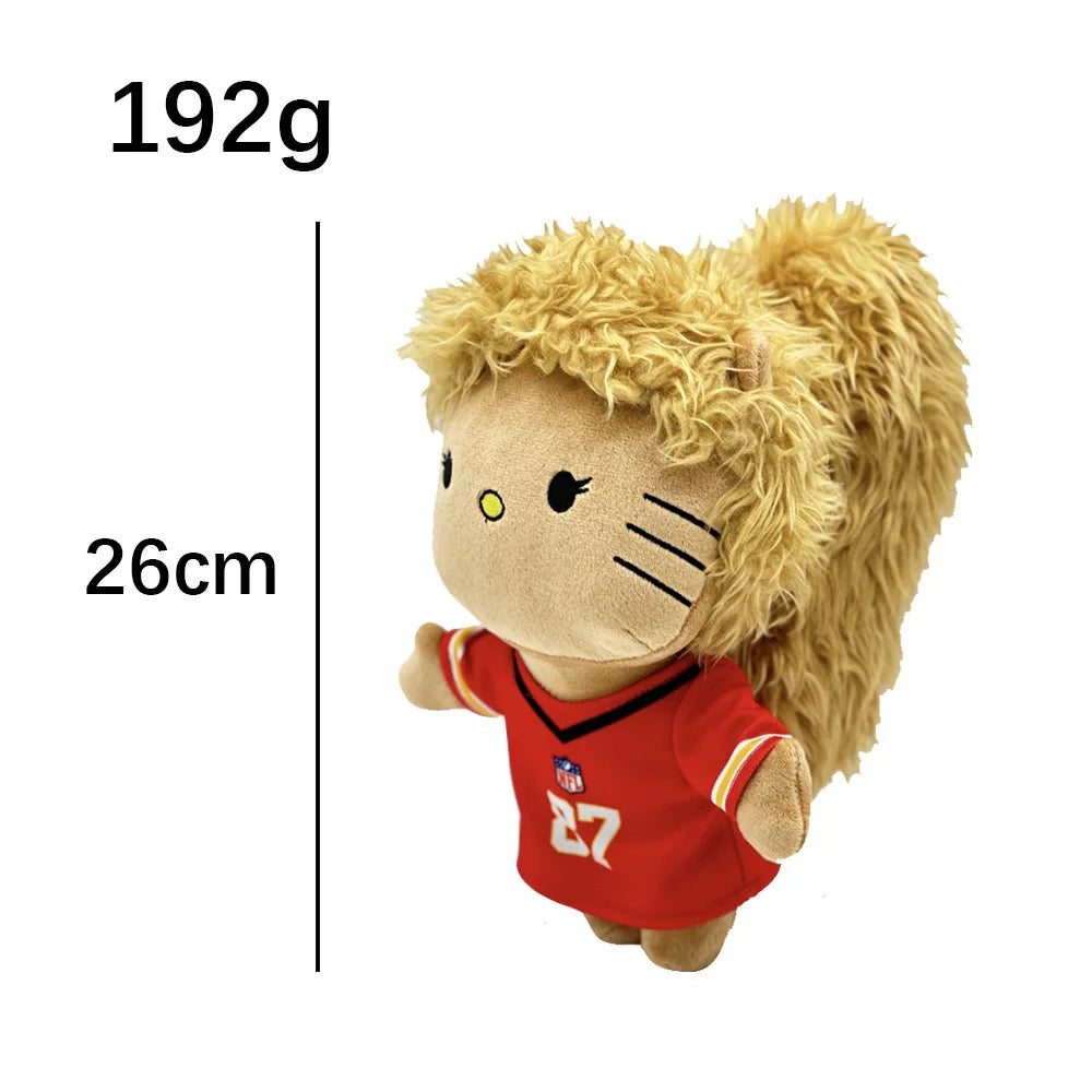 New Hello Kitty Ken Carson Rapper Trippie Taylors Plush Toy Doll with Clothes Stuffed Soft Plush Toys Fans Collect Gifts