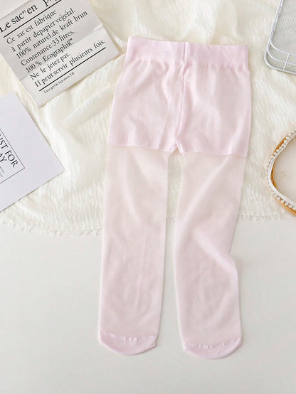 4pcs Summer Kids Pantyhose for Girls Fashion Solid Color Series Ballet Tights for Girls Soft Thin Breathable Leggings Stocking
