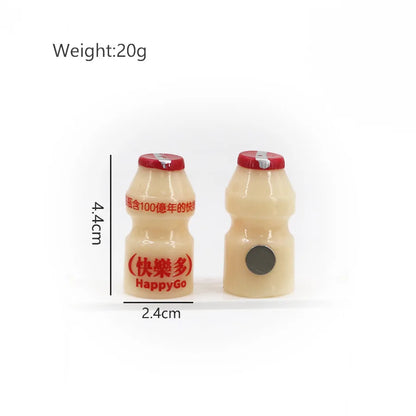 South Korean Ins Cute And Interesting Simulation Of Small Snacks Miniature Refrigerator Sticker Magnetic Magnet Decoration Gift