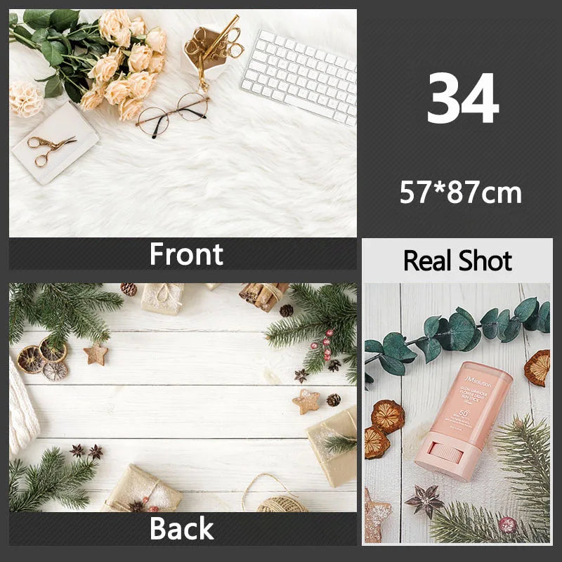3D Double Sided Photography Backdrops 57*87cm Photos Background Props Product Food Photo Decoration Accessories Wallpaper