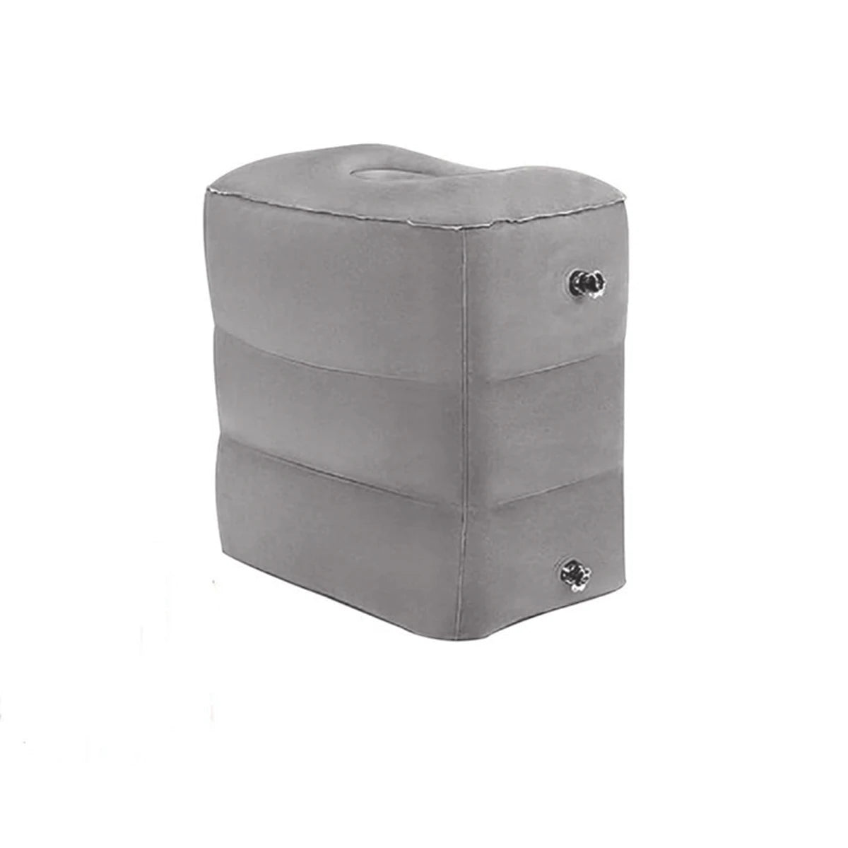 Airplane Foot Rest Travel Foot Rest Pillow Inflatable Travel Foot Rest for Airplanes Adjustable Height 3-Layer Ergonomic Folding