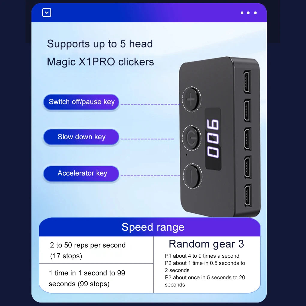 Phone Screen Auto Clicker Device Simulation Finger Click Continuous Auto Point Device for Games Live Broadcasts Likes Reward