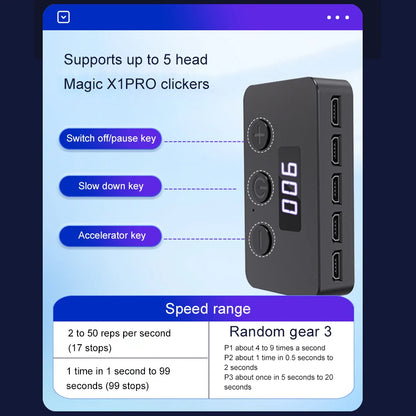 Phone Screen Auto Clicker Device Simulation Finger Click Continuous Auto Point Device for Games Live Broadcasts Likes Reward