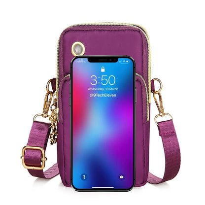 Women's Crossbody Phone Bag - Mini Shoulder Purse with Neck Strap for Running & Travel