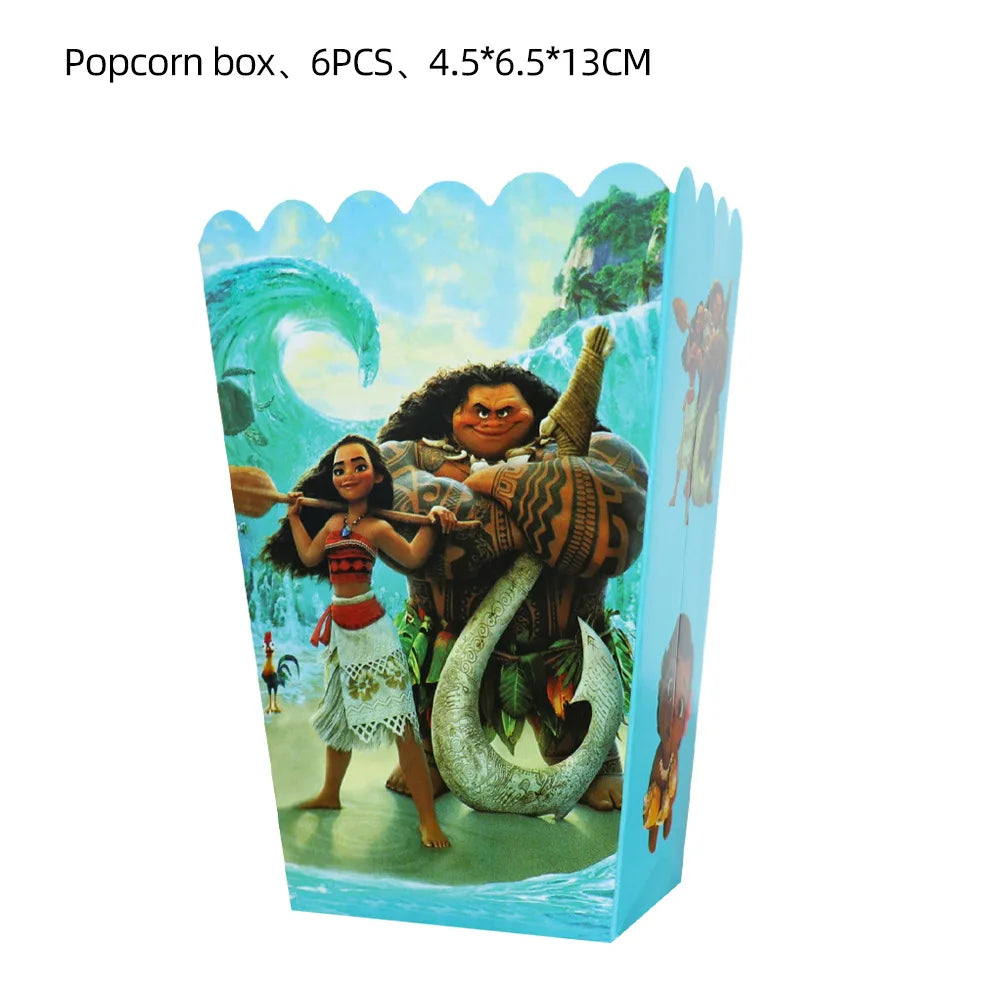 Disney Moana Birthday Decoration Tableware Cup Plate Backdrop Banner Kit Vaiana Moana Theme Happy Party Deco Balloons Supply Set