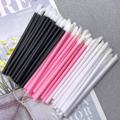 50/1000 PCS Lip Brushes Disposable Cosmetic Lip Brush Lipstick Lip Glossy Wands Cleaner Applicator Eyeshadow Makeup Brush Tool