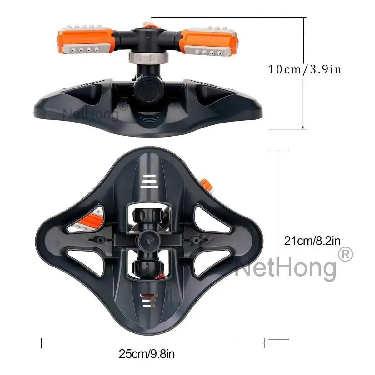 360° Water Sprinkler Lawn Irrigation Automatic Rotating For Garden Watering UK