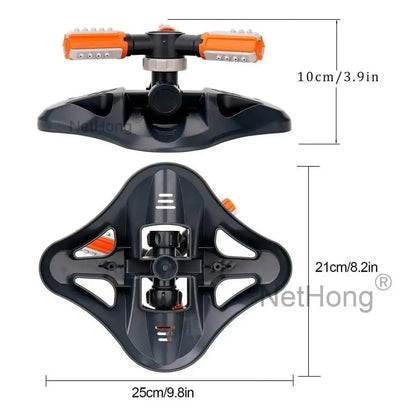 360° Water Sprinkler Lawn Irrigation Automatic Rotating For Garden Watering UK