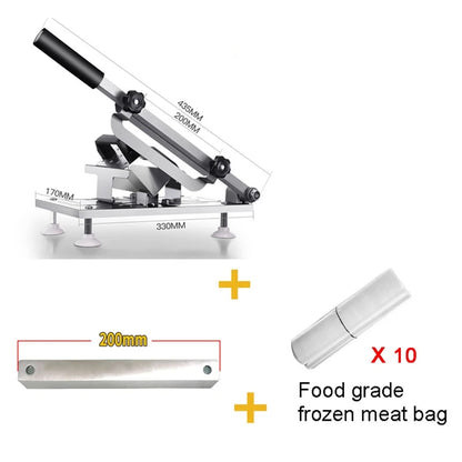 Kitchen Tools Meat Slicing Machine Stainless Steel Household Manual Thickness Adjustable Meat and Vegetables Slicer Gadget