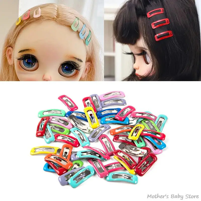 10Pcs/Set Blyth Doll Accessories 1/6 1/12 OB11 Clips Mini 2cm Hairpins Hair for Fashion