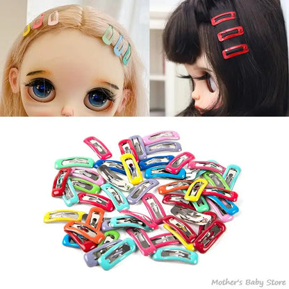 10Pcs/Set Blyth Doll Accessories 1/6 1/12 OB11 Clips Mini 2cm Hairpins Hair for Fashion