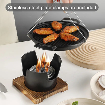 Japanischer Ein-Personen-Backofen, abnehmbarer japanischer Spirituskocher, tragbarer Mini-Grillherd, japanischer rauchfreier Spirituskocher